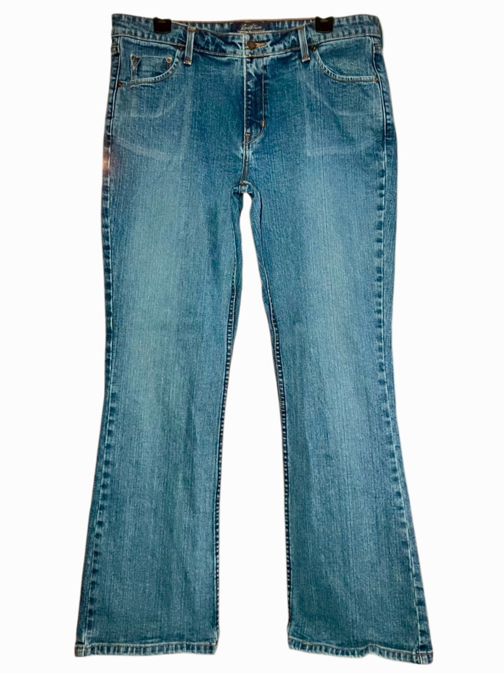 Levi’s Signature Vintage Stretch Low Rise Bootcut Jeans in Blue Wash Women’s 14